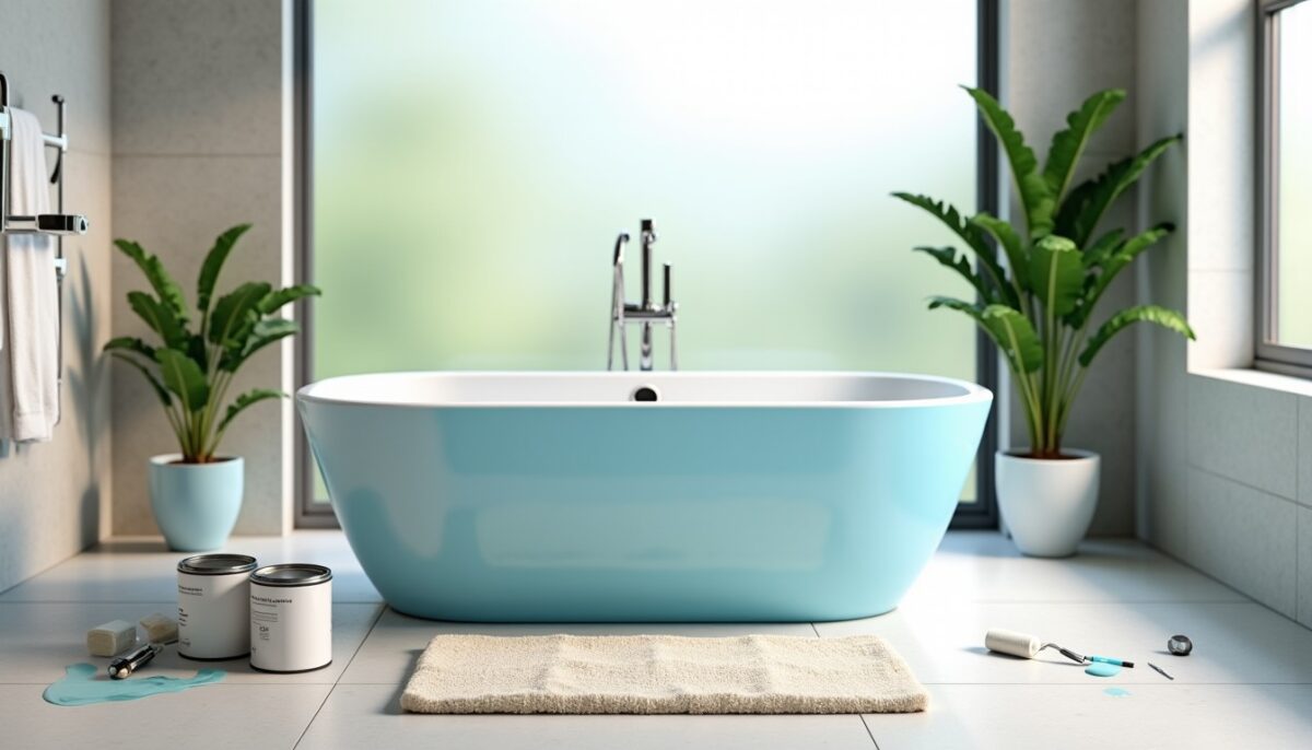 Peindre sa baignoire : conseils et choix de la peinture idéale pour un résultat parfait